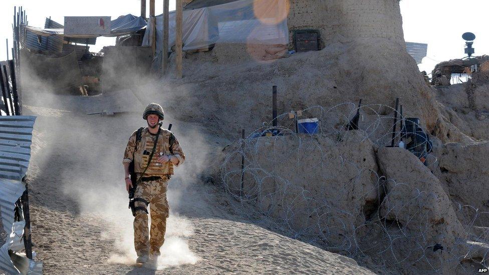 Prince Harry in Garmser, Helmand Province, on 2 January 2008