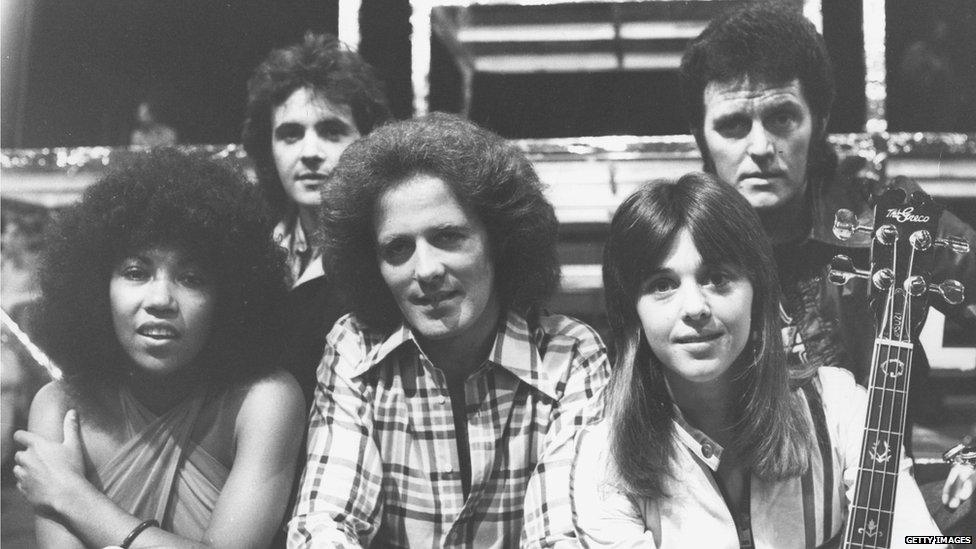 Alvin Stardust and fellow 70s singing stars in 1976