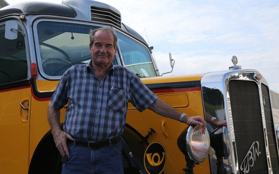 David Gogniat standing by a truck