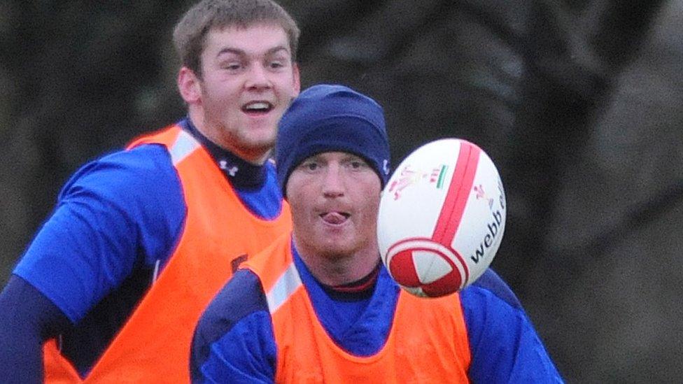 Dan Lydiate and Martyn Williams