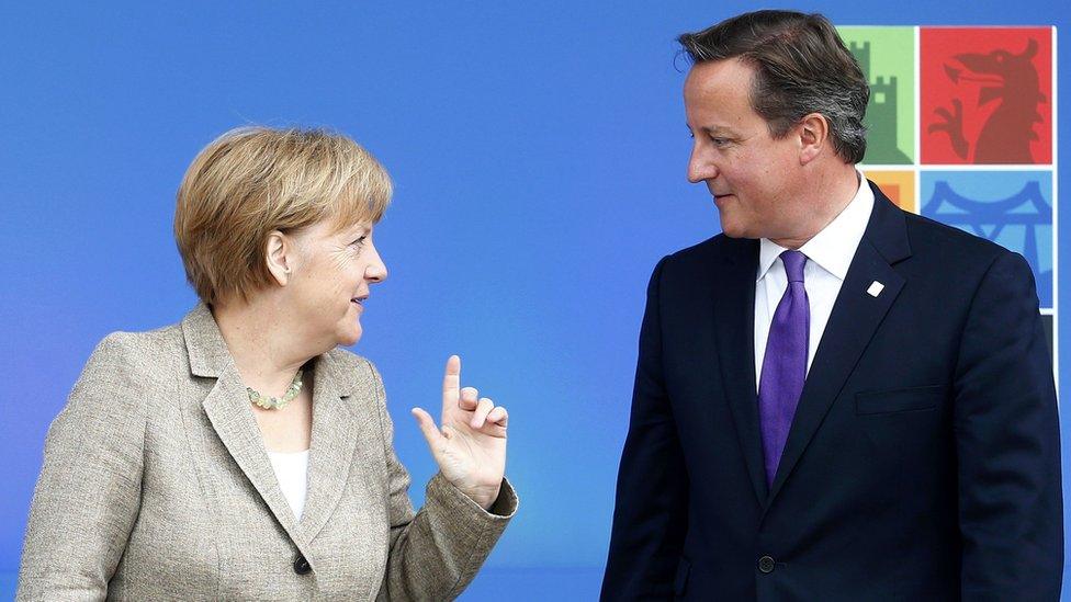 Angela Merkel and David Cameron