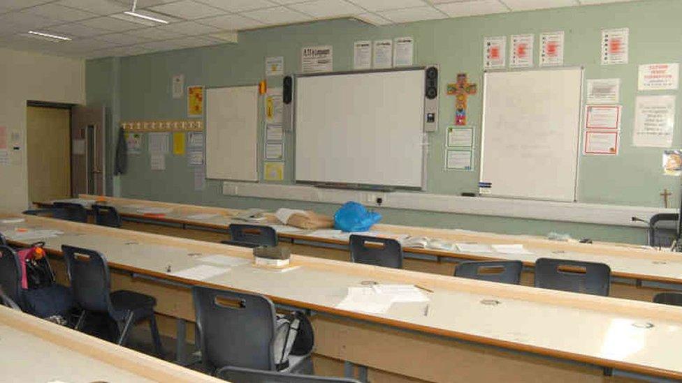 Classroom where attack took place