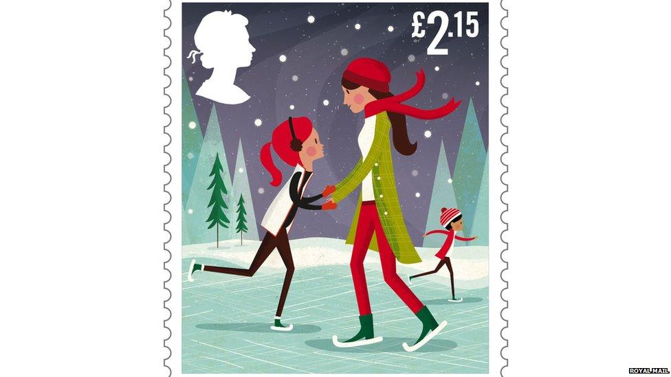 Royal Mail Christmas stamp