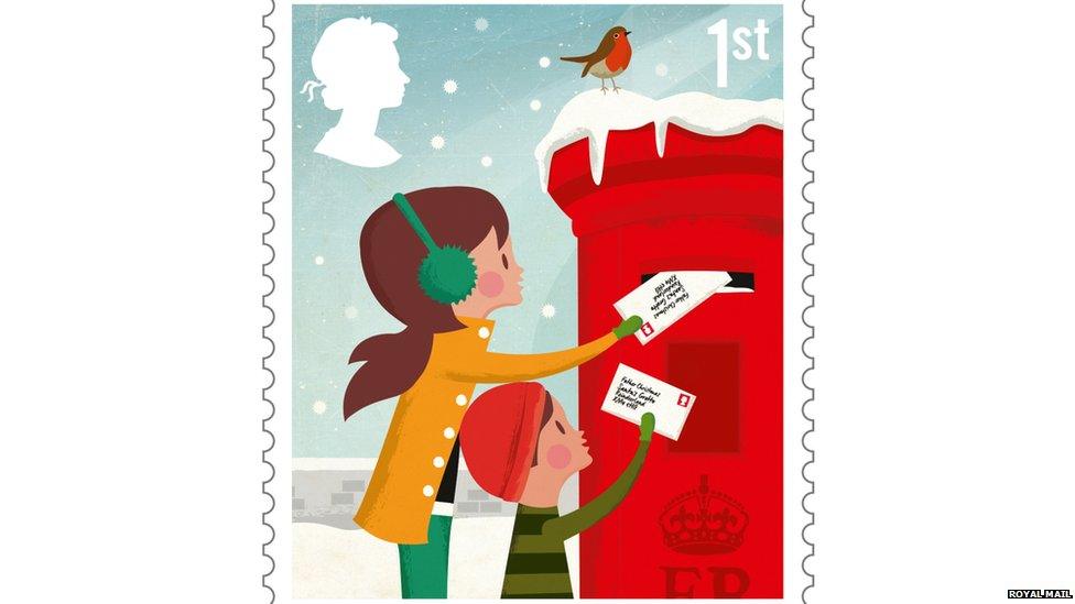 Royal Mail Christmas stamp