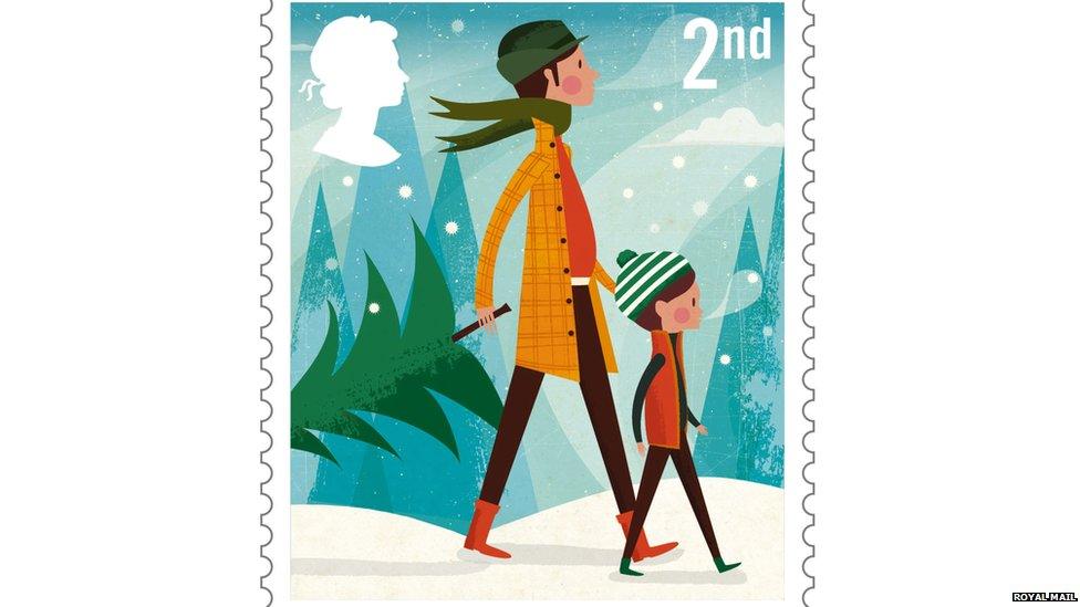 Royal Mail Christmas stamp