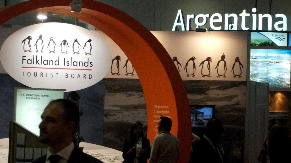 Falkland Islands and Argentina stands