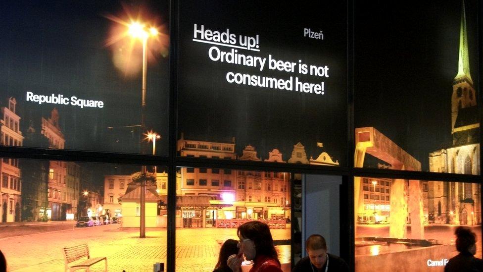 Giant image of Pilsen's Republic Square