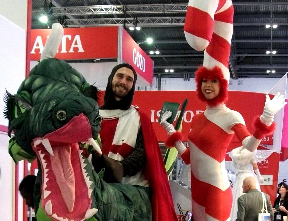 Performers promoting Mons as joint European Capital of Culture in 2015