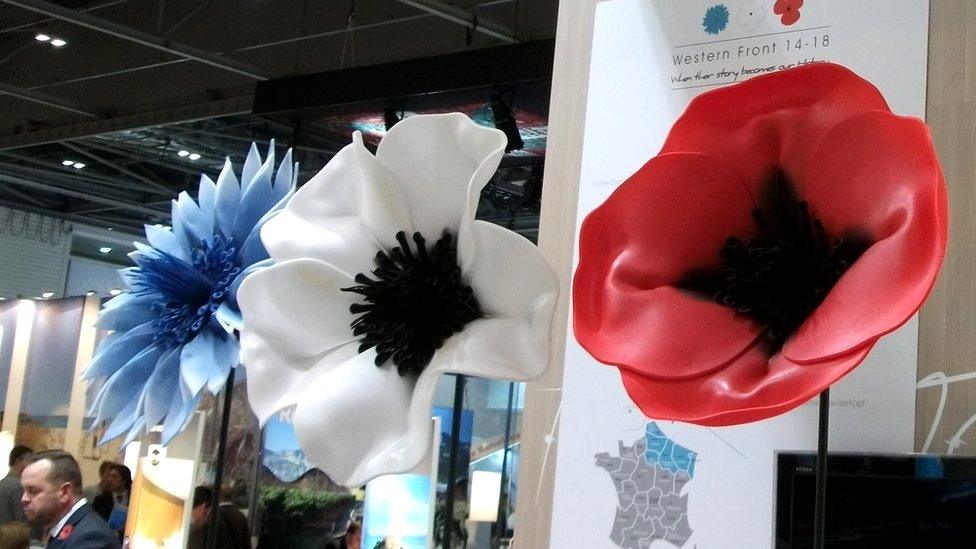 Display commemorating centenary of World War One