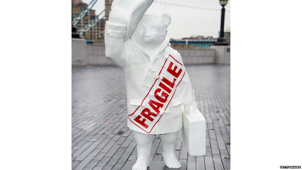 Paddington Bear statue in London