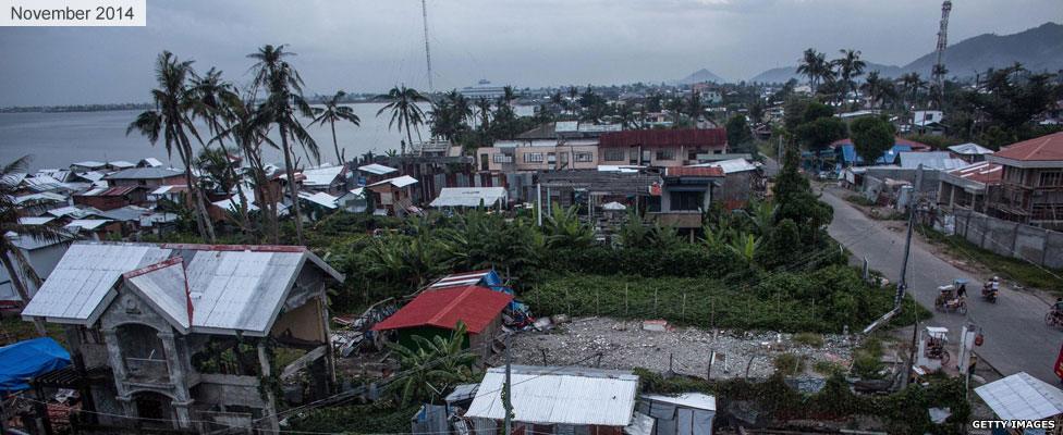 Magallanes district, Tacloban, a year after Typhoon Haiyan