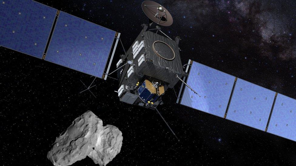 Artist's impression of Rosetta and Philae