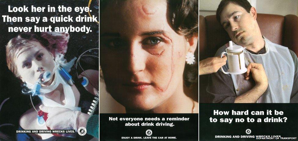 Campaigns from the 1980s aimed to show that drink-driving was not a 'victimless' crime