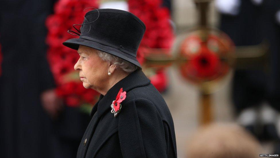 The Queen at the Cenotaph