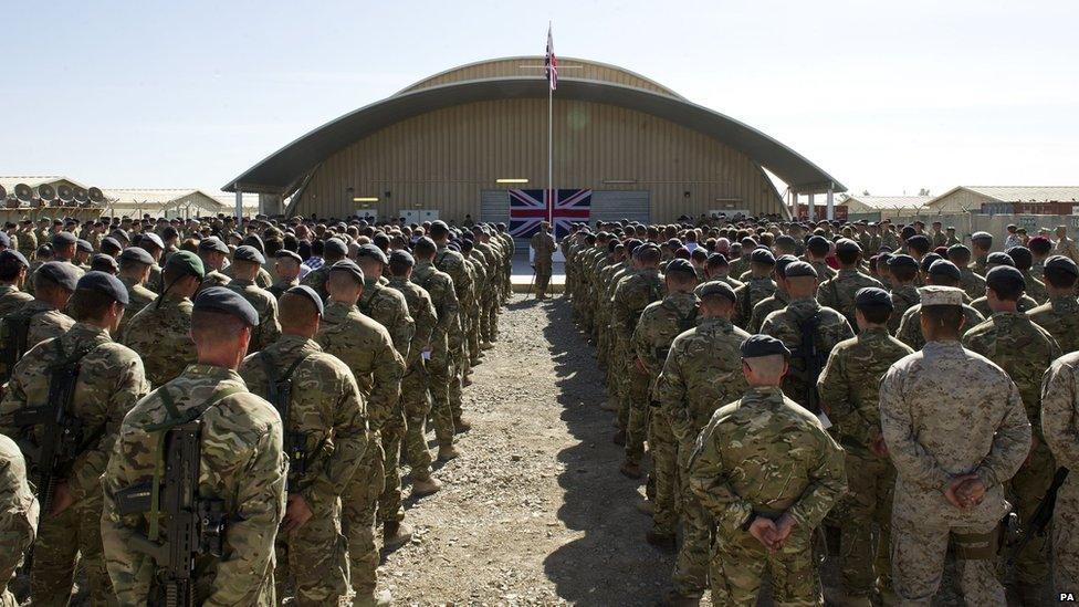 Remembrance Service at Kandahar Air Base in Afghanistan