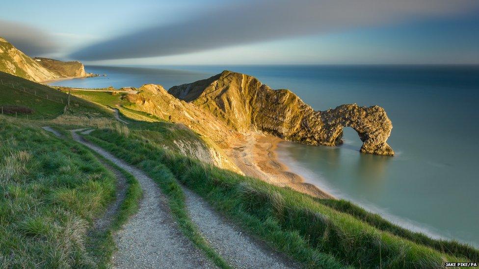 The last of the evening light on Durdle Door