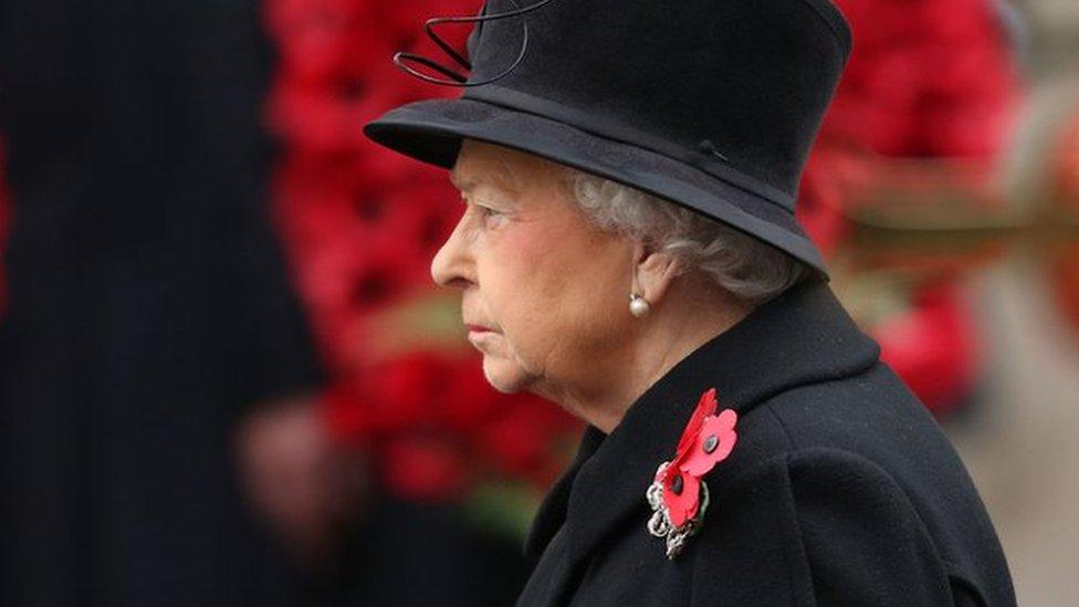 The Queen at the Cenotaph