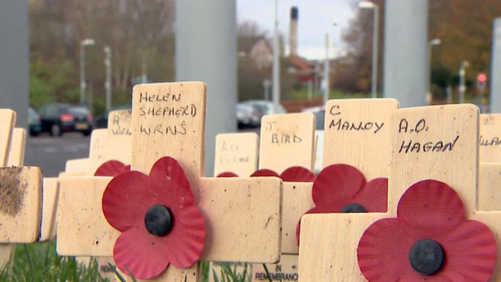 Crosses of remembrance