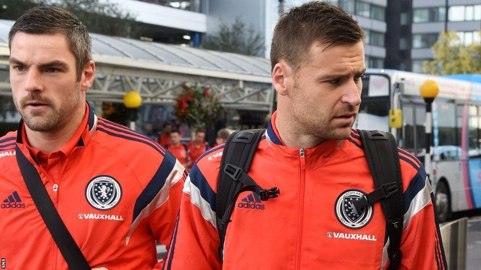 Scotland goalkeepers Matt Gilks and David Marshall