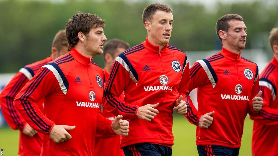 Chris Martin, Craig Forsyth and Craig Bryson