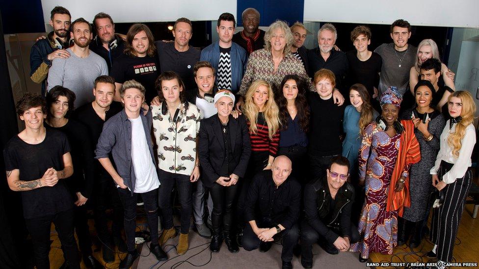 Band Aid 30 stars