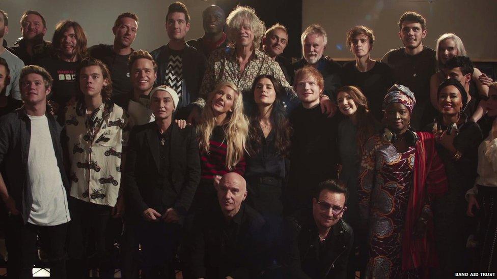 Band Aid 30 stars