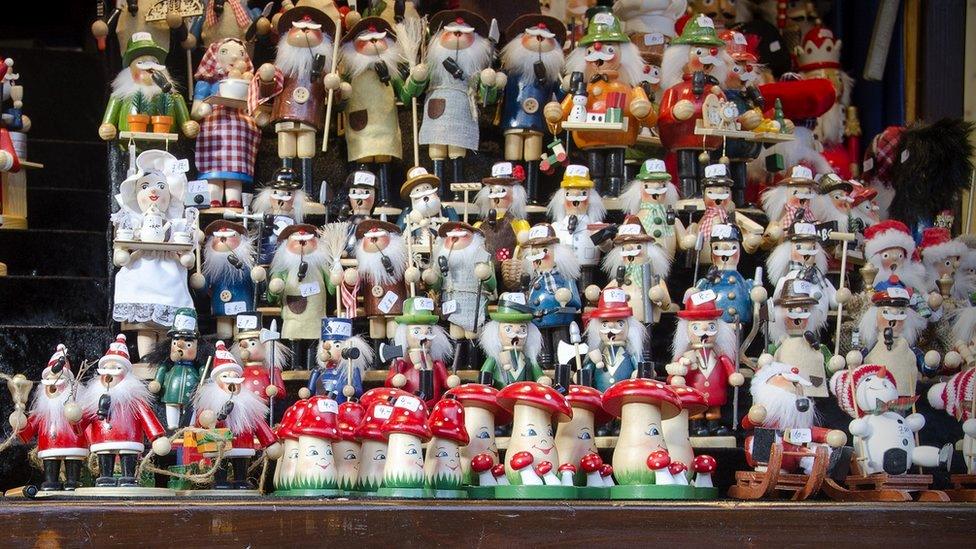 Items for sale at the German market