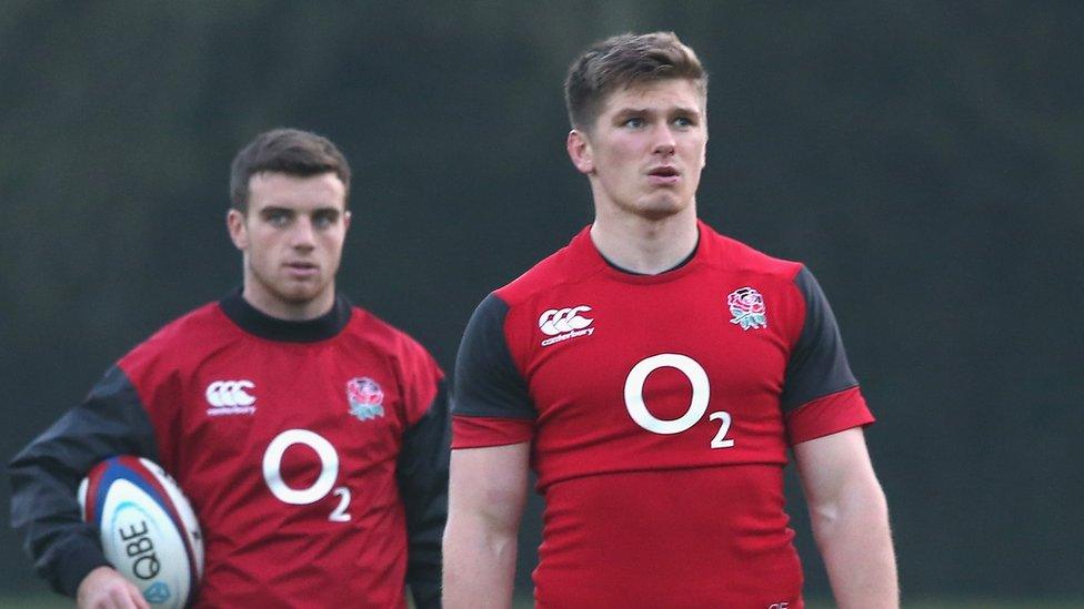 George Ford (left) and Owen Farrell