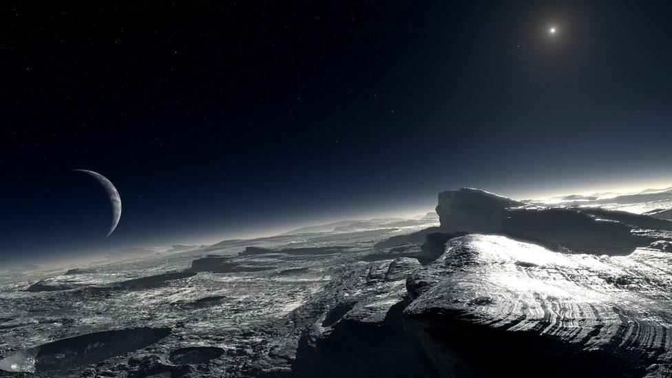 Artist's impression of Pluto