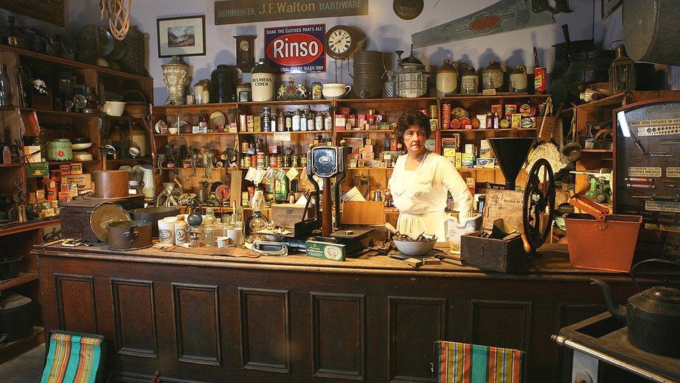 Ironmonger shop exhibit from Yesterday's World, Great Yarmouth