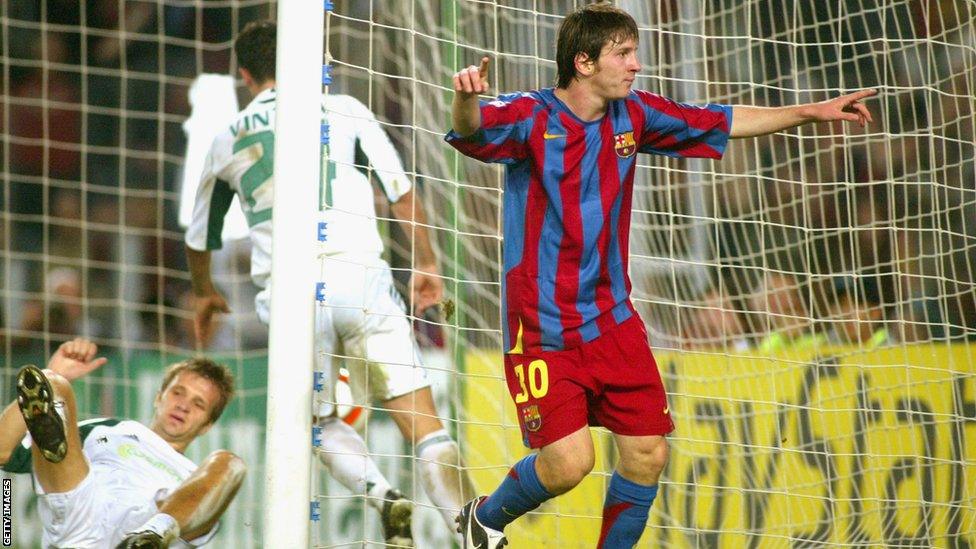 Lionel Messi v Panathinaikos 2005