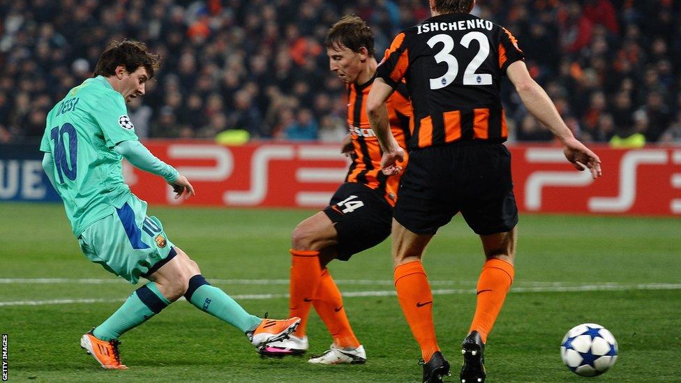 Lionel Messi v Shakhtar Donetsk 2011