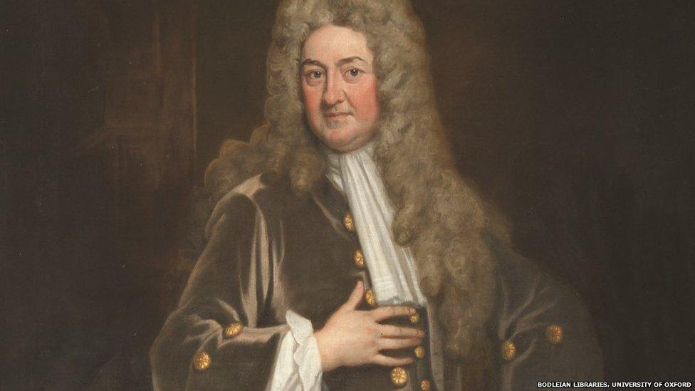 A 1712 portrait of John Radcliffe by Sir Godfrey Kneller