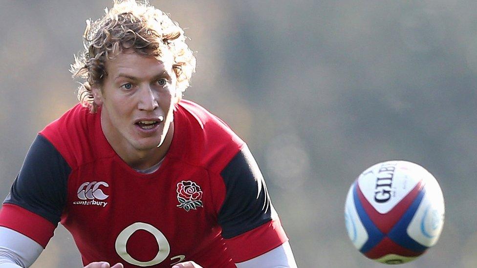 Billy Twelvetrees pictured during England training