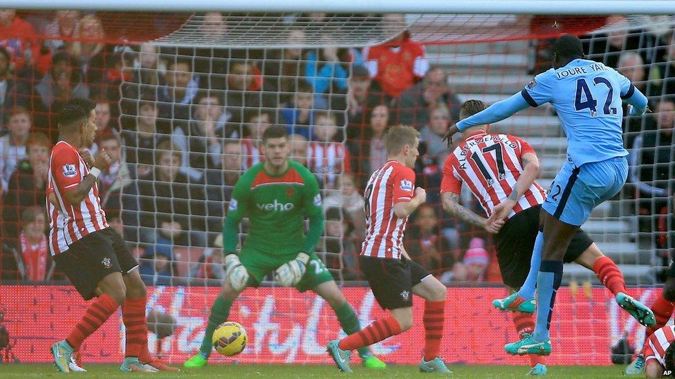 Yaya Toure scores