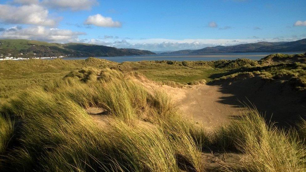 The Dyfi Estuary looking from Ynyslas, Ceredigion.