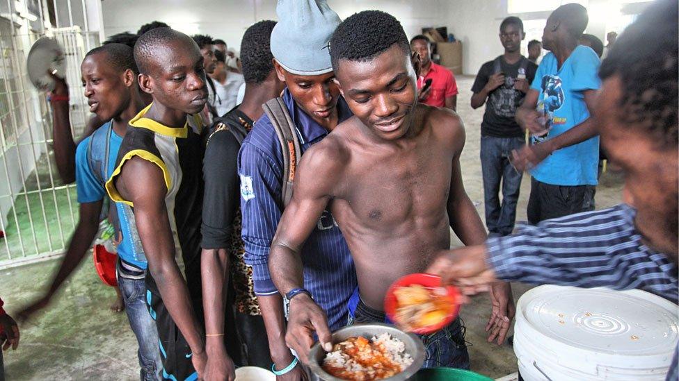 Meal time at the acrobats school