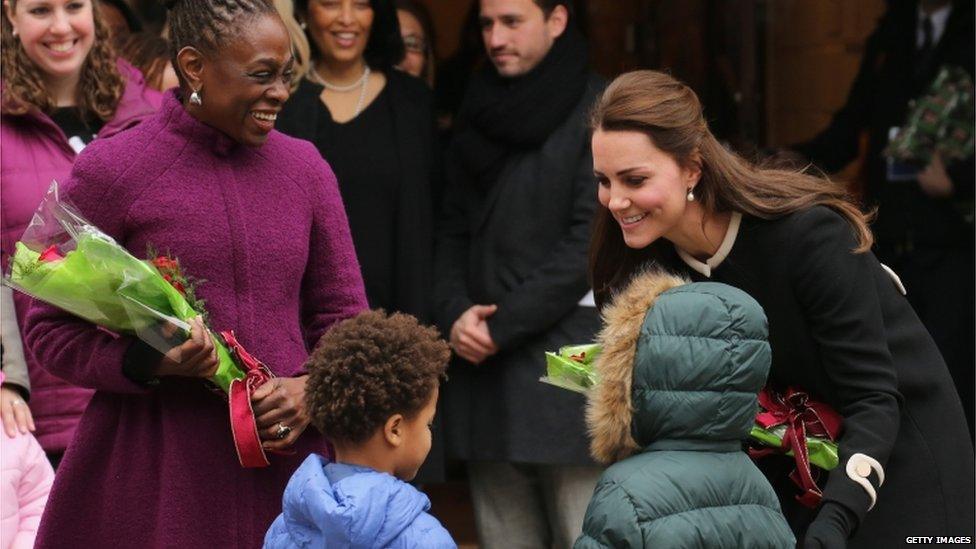 The Duchess of Cambridge with Chirlane McCray