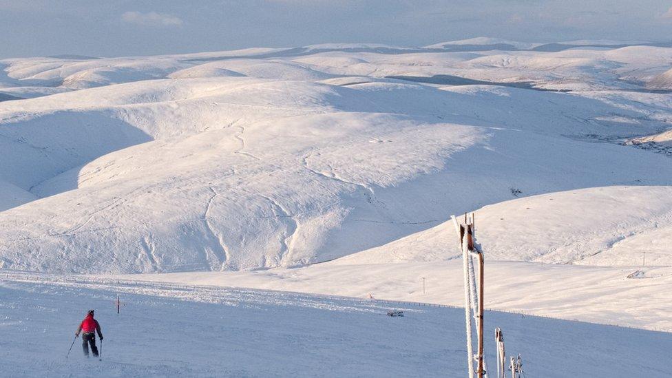 Skiing at Lowther Hill