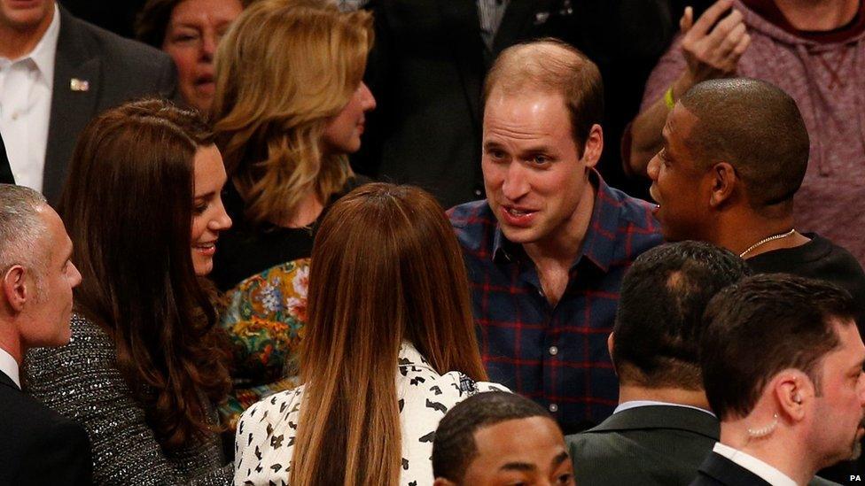 Prince William, Catherine, Beyonce and Jay-Z