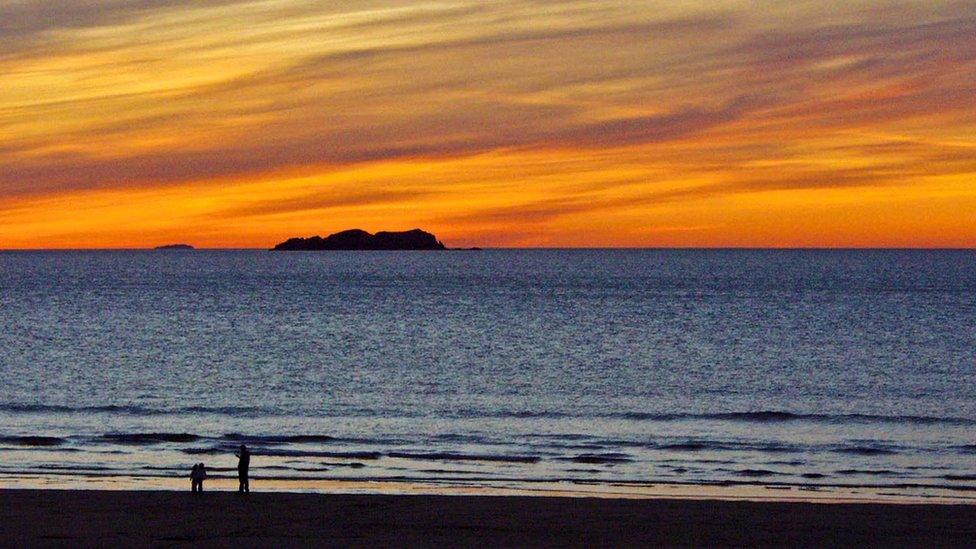 Sunset at Broad Haven, Pembrokeshire