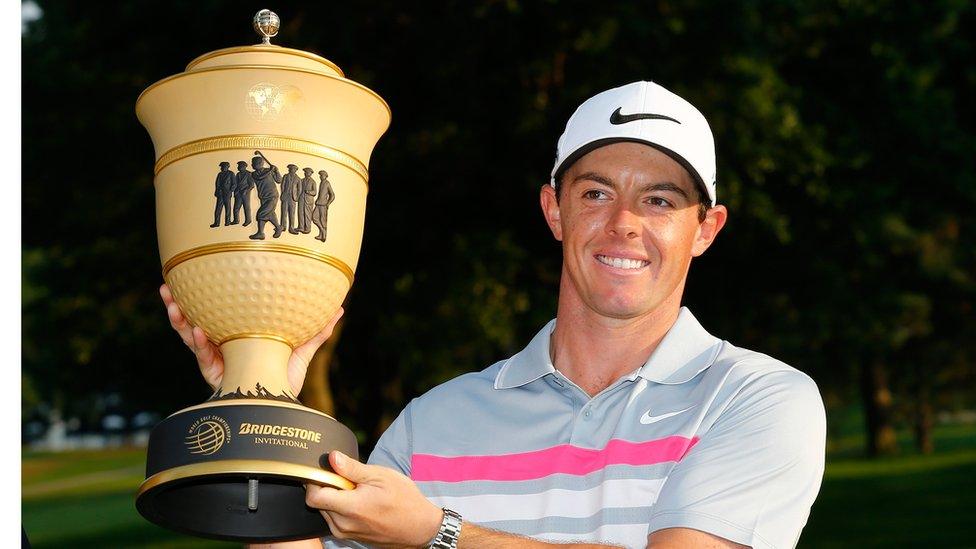 Rory McIlroy returned to the top of the world rankings in August after winning the WGC-Bridgestone Invitational at Firestone in Ohio by two strokes from Sergio Garcia.