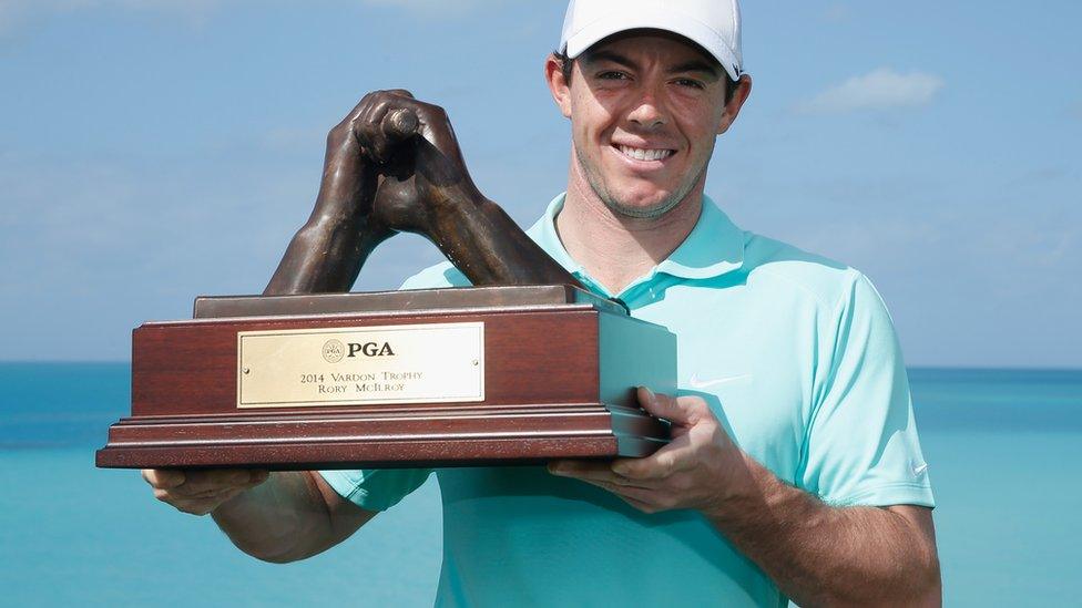 McIlroy was awarded the Vardon Trophy by the PGA of America.