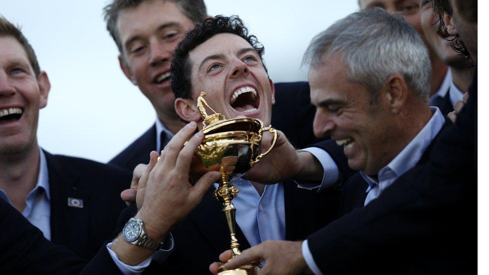 Rory McIlroy was part of the European team that successfully defended the Ryder Cup at Gleneagles in Scotland