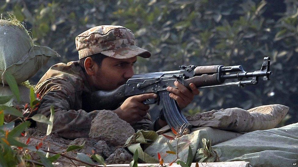 A Pakistani army soldier involved in an armed incident in Peshawar