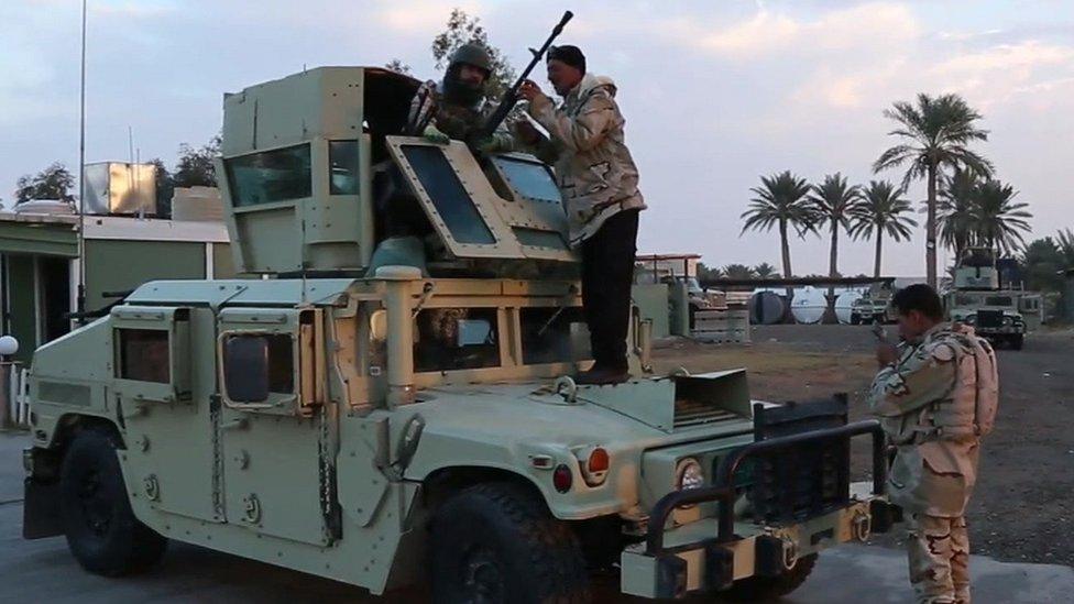 Iraqi troops at Ain Al-Asad air base (Dec 2014)