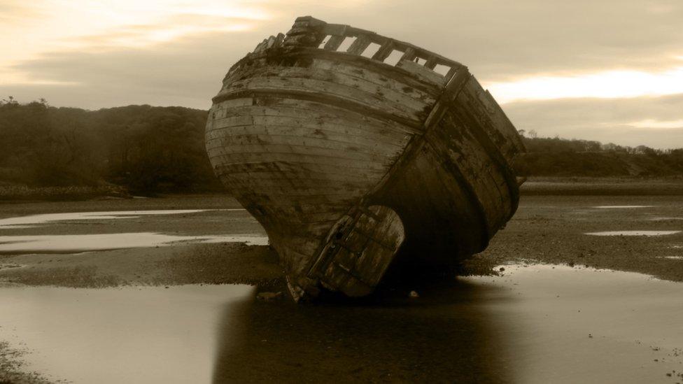 Boat in Dulus Bay, Anglesey