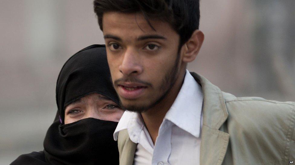 Relatives of Peshawar schoolchildren