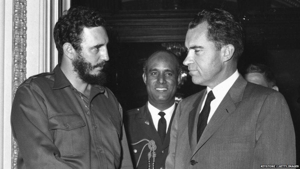 Castro with Nixon in 1959