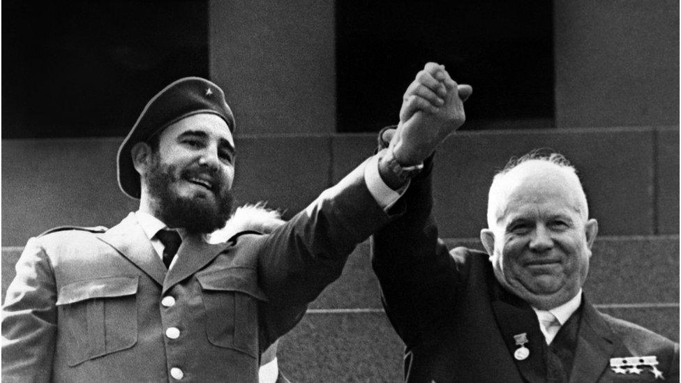 Castro and Khrushchev, Moscow, May 1963